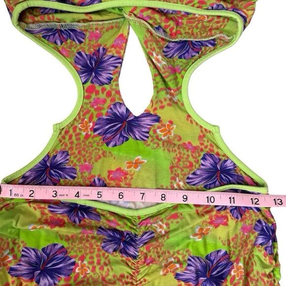 I AM GIA Green Hibiscus Print 'Valera' Maxi Dress - Picture 10 of 13